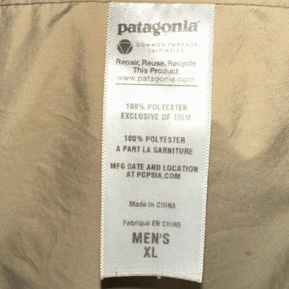 Vintage Men's‎ Patagonia Rain/Winter Jacket Size XL Tan Unique Wonderful Brand - Picture 7 of 11